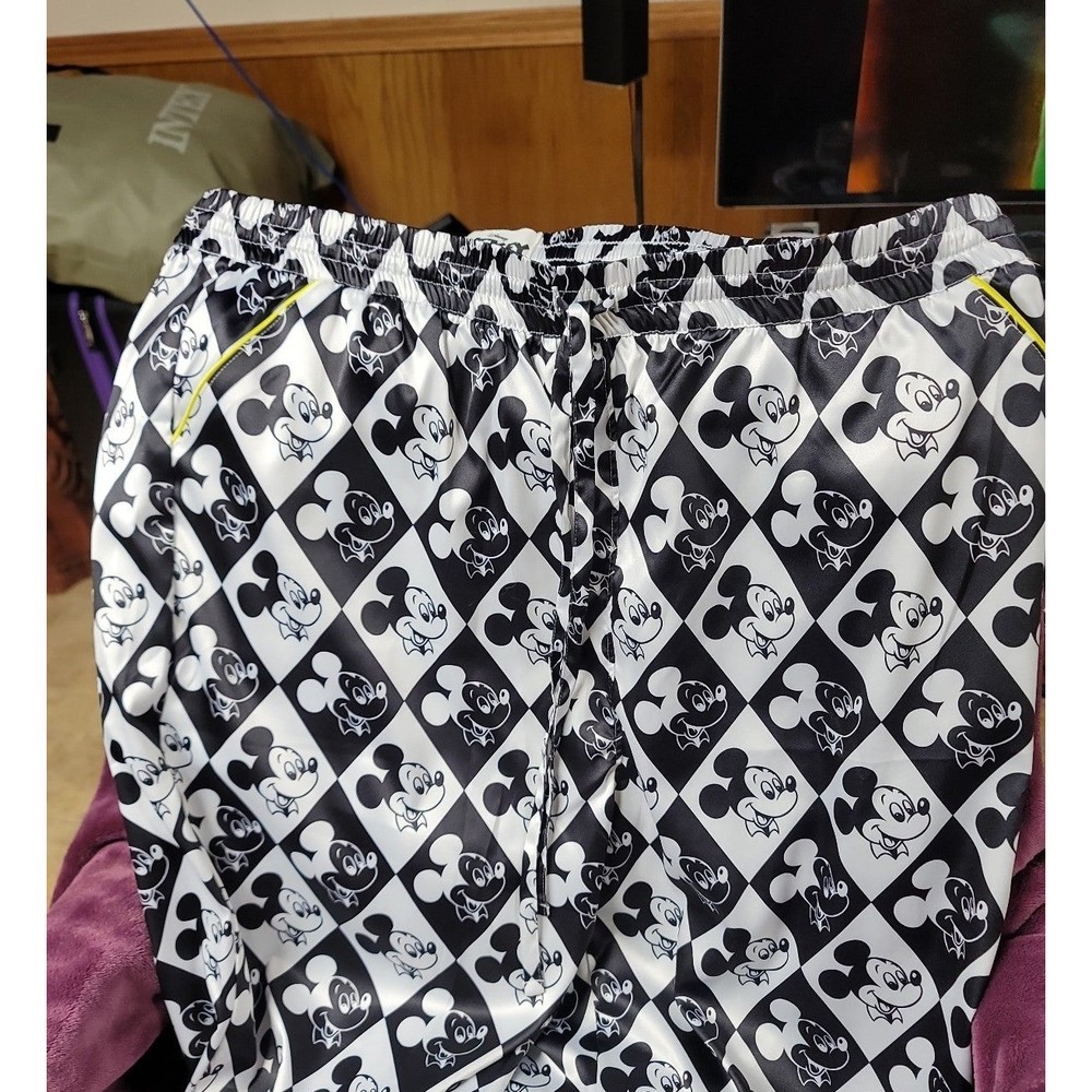 Disneyparks Mickey Mouse black and white diamond sleep pants. XL